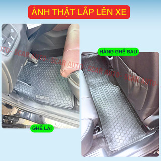 Thảm Lót Sàn Cao Su Xe HUYNDAI SANTAFE 2019-NAY - Cao su đúc Không Mùi , Vừa Khít Form Xe- Chống Nước, Dễ Dàng Lắp Đặt