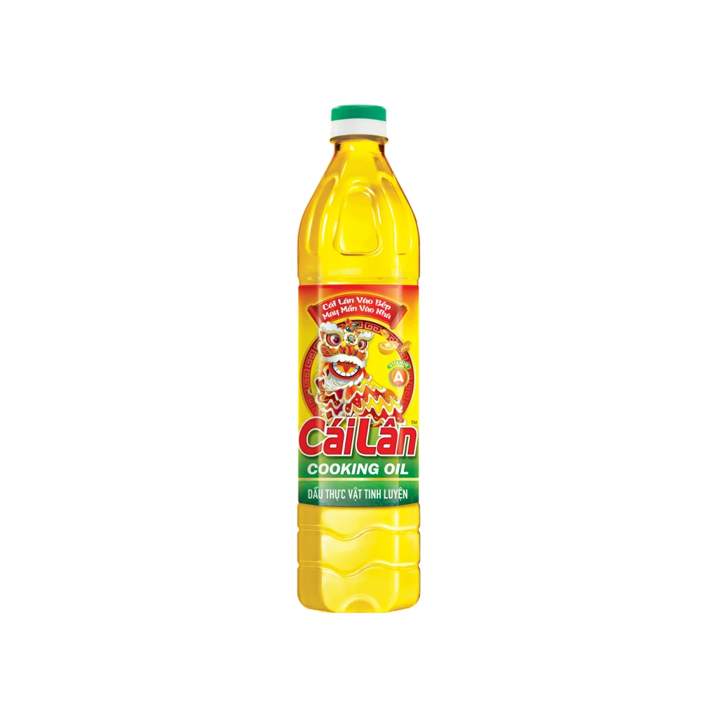 Dầu Ăn Cái Lân 1L - Dầu Thực Vật Tinh Luyện Bổ Sung Vitamin A Tự Nhiên Cho Món Chiên Xào
