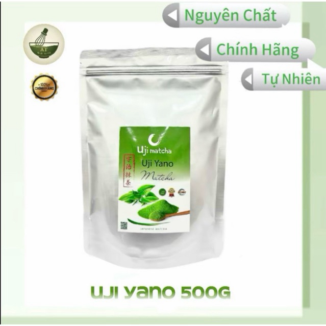 Bột Matcha UJI YANO nguyên chất 500GR - tặng 1 gói 10g