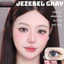 Lens mắt Jezebel Gray màu xám trong tự nhiên - size vừa, thương hiệu Babiee, hsd 12 tháng