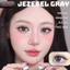 Lens mắt Jezebel Gray màu xám trong tự nhiên - size vừa, thương hiệu Babiee, hsd 12 tháng