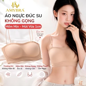 Áo Ngực Nữ Su Cúp Ngang Mút 1cm, Áo Lót Nữ Không Gọng Dáng Chui Thoải Mái A2608