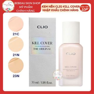 Kem Nền Clio Kill Cover Founwear Foundation The Original SPF30 PA+++  Che Khuyết Điểm Kiềm Dầu 38g