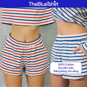 TheBlueTshirt - Quần shorts phom dáng relax short cho nữ - Sporty Shorts - Women