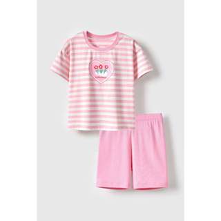Bộ thun ngắn tay bé gái Rabity 960.108
