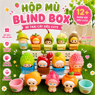 Hộp Mù Blind Box Bé Trái Cây Siêu Dễ Thương 12+ Mẫu Ngẫu Nhiên – Hình Trái Cây Mini Dễ Thương, Đồ Chơi Sưu Tầm Trang Trí