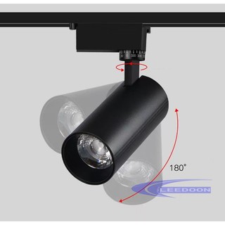 Đèn ray COB 12W 20W 30W đèn LED ống tròn cổ điển chiếu sáng cao cho shop quần áo, nhà hàng, quán cà phê, gia đình