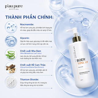 KEM DƯỠNG TRẮNG DA BODY NÂNG TÔNG DA WHITENING BODY TONE UP CREAM