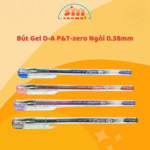Bút Gel Nước D-A P&T Zero Nhiều Màu Xanh, Đỏ, Đen, Tím Ngòi 0.38 mm