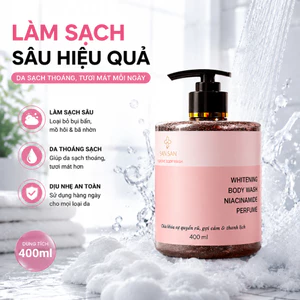 Sữa Tắm SAN SAN Làm Sạch Sâu Hỗ Trợ Tẩy Tế Bào Chết Làm Sạch Da Mụn Lưng 400ml