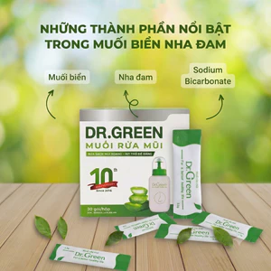 Muối rửa mũi Dr Green nha đam (hộp 30 gói)