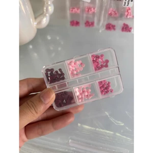 Set Nơ Hello Kitty 6 Ô Trang Trí Nail - Phụ Kiện Đính Móng, Nail Charm Dễ Thương
