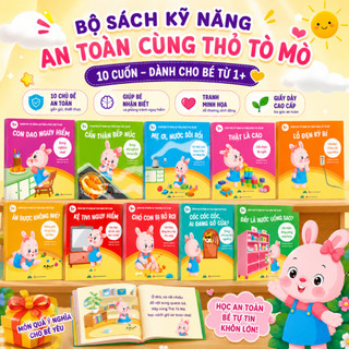 Sách - Combo 10 Cuốn Ehon Học Kỹ Năng An Toàn Cùng Thỏ Tò Mò