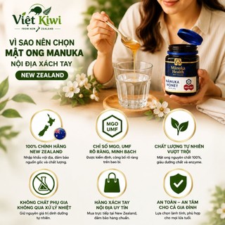 [Date 24/09/2029] [Hàng Air - Đủ Bill] - Mật Ong Manuka Nội Địa New Zealand MGO 263+ UMF 10+ 250g