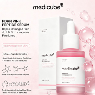 Tinh chất Medicube PDRN Pink Peptide Serum 30ml/giúp phục hồi và tái tạo làn da/da yếu và da lão hóa