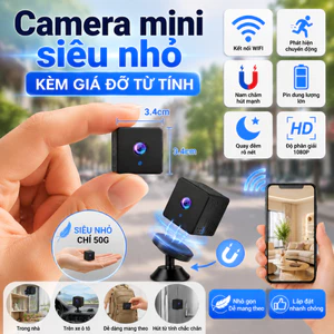 Camera Yoosee mini không dây có nam châm tích hợp pin dùng để giám sát từ xa cho ô tô và gia đình