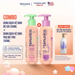 Gel Vệ Sinh Phụ Nữ và Dung Dịch Bé Gái Bimunica 250ml