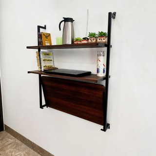 Kệ Decor treo tường , có tầng kệ to gấp gọn, làm bàn làm việc, bàn học, máy tính