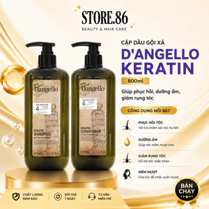 Cặp Dầu Gội Xả D'ANGELLO 800ml | Dưỡng Ẩm Tóc Khô Xơ, Mềm Mượt & Bóng Khỏe