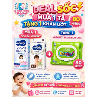 MUA 2GÓI TẶNG QUÀ [TẶNG GỐI NGỦ, THÚ NHÚN] , 1GOI TẶNG THÊM MIẾNG TÃ -  Tã Moony Natural đủ size- TD(NB/S/M/L)TQ(M/L/XL)