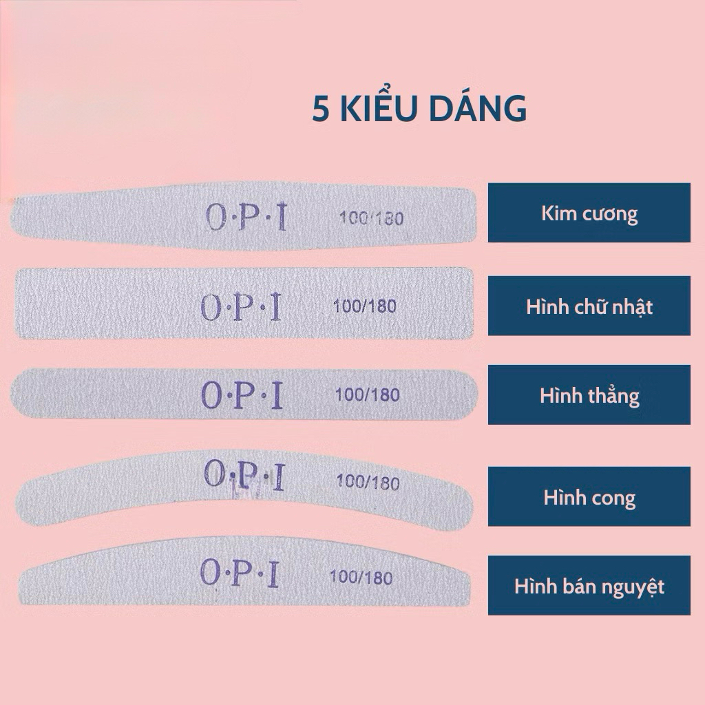 Dũa móng tay opi loại dày 100/180