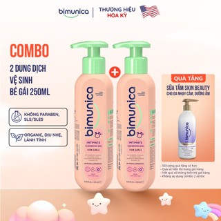 Combo 2 Chai Dung Dịch Vệ Sinh Vùng Kín & Mông Bé Gái BIMUNICA - Từ Sơ Sinh Đến Dậy Thì