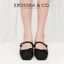 - Giày sục balletcore chấm bi nữ tính kiểu dáng basic style Hàn màu nâu chấm bi - EL133