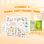 Bảng giáo dục chữ cái cho bé Tiếng Anh Bảng gấp thông thái Lalala baby đồ chơi nhiều chủ đề thú vị