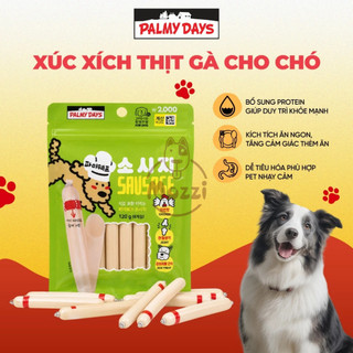[Gói 120gr] Xúc xích thịt gà | cá tuyết cho chó Palmy Days  Hàn Quốc
