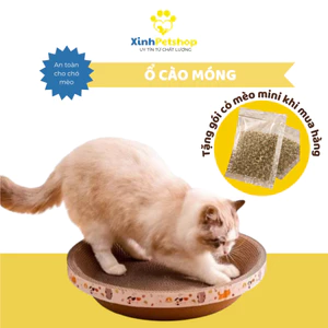 Bàn Cào Móng Tròn Đồ Chơi Cho Mèo, Bàn Cào Lượn Sóng Thân Thiện Với Môi Trường, Giúp Bé Giảm Stress