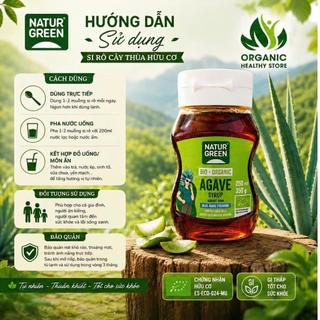 Siro Mật Cây Thùa Agave Hữu Cơ NaturGreen Agave Syrup (250ml/360g)