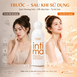 Dung Dịch Vệ Sinh Phụ Nữ Intima Cam Cho Vùng Nhạy Cảm Sạch Thoáng Mềm Mại 200ml