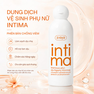 Dung Dịch Vệ Sinh Phụ Nữ Intima Cam Cho Vùng Nhạy Cảm Sạch Thoáng Mềm Mại 200ml
