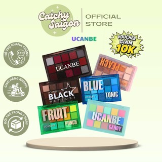 【VOUCHER GIẢM 10K】Bảng Phấn Mắt UCANBE 15 Ô Tone Màu Đa Dạng Phấn Mịn Nhũ Lì