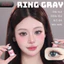 Lens mắt Ring Gray màu xám mắt mèo long lanh viền mảnh - size vừa, thương hiệu Babiee, hsd 12 tháng