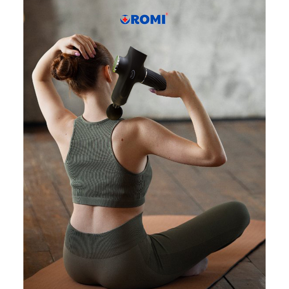 Máy Massage Cầm Tay OROMI ORM-677 - Súng matxa cơ bắp, lưng vai cổ - Mát xa toàn thân