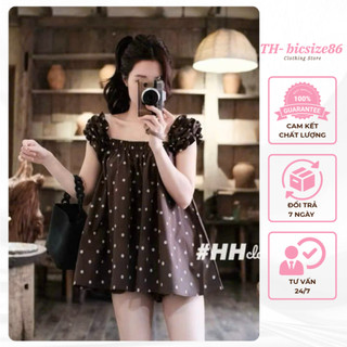 Set hai dây nhún bèo dáng babydoll mix quần đùi ngắn chất đũi mềm form dưới 60kg