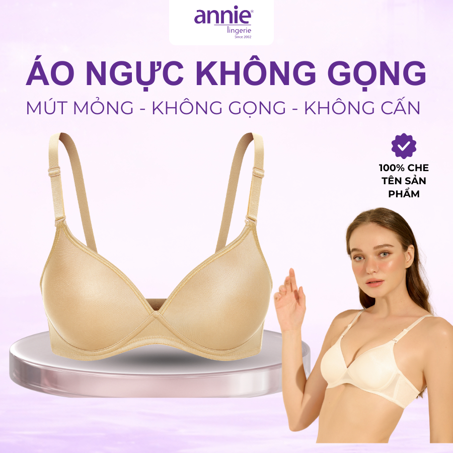 Áo Ngực annie Cao Cấp Không Gọng annie bra 8107 mút mỏng mềm mịn,ôm ngực,nâng ngực,thoáng mát