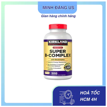 Vitamin B Tổng Hợp Ki.rkland Super B-Complex: “Nhà Máy Năng Lượng” Toàn Diện Cho Sức Khỏe Từ Mỹ