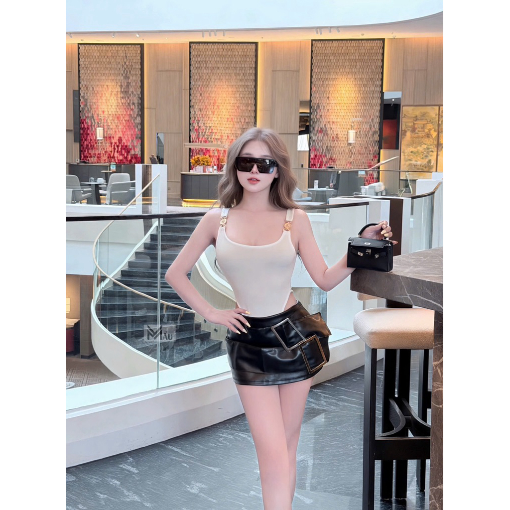 Áo bodysuit ba lỗ đính tag vai siu đẹp
