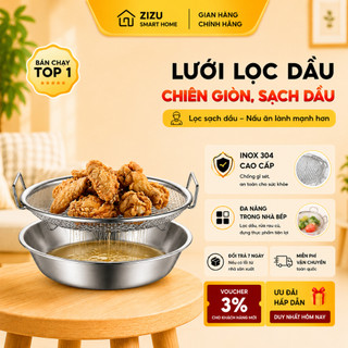 Set Vỉ Lưới Lọc Dầu Inox 304 Cao Cấp - Dụng Cụ Lọc Và Đựng Thực Phẩm Tiện Lợi, Bền Đẹp, Dễ Vệ Sinh