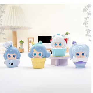 Hộp Mù Blind Box Bé Gái Kem Ly Siêu Cute 8 Thường + 1 Hiếm – Mô Hình Chibi Mini Sưu Tầm, Quà Tặng Dễ Thương
