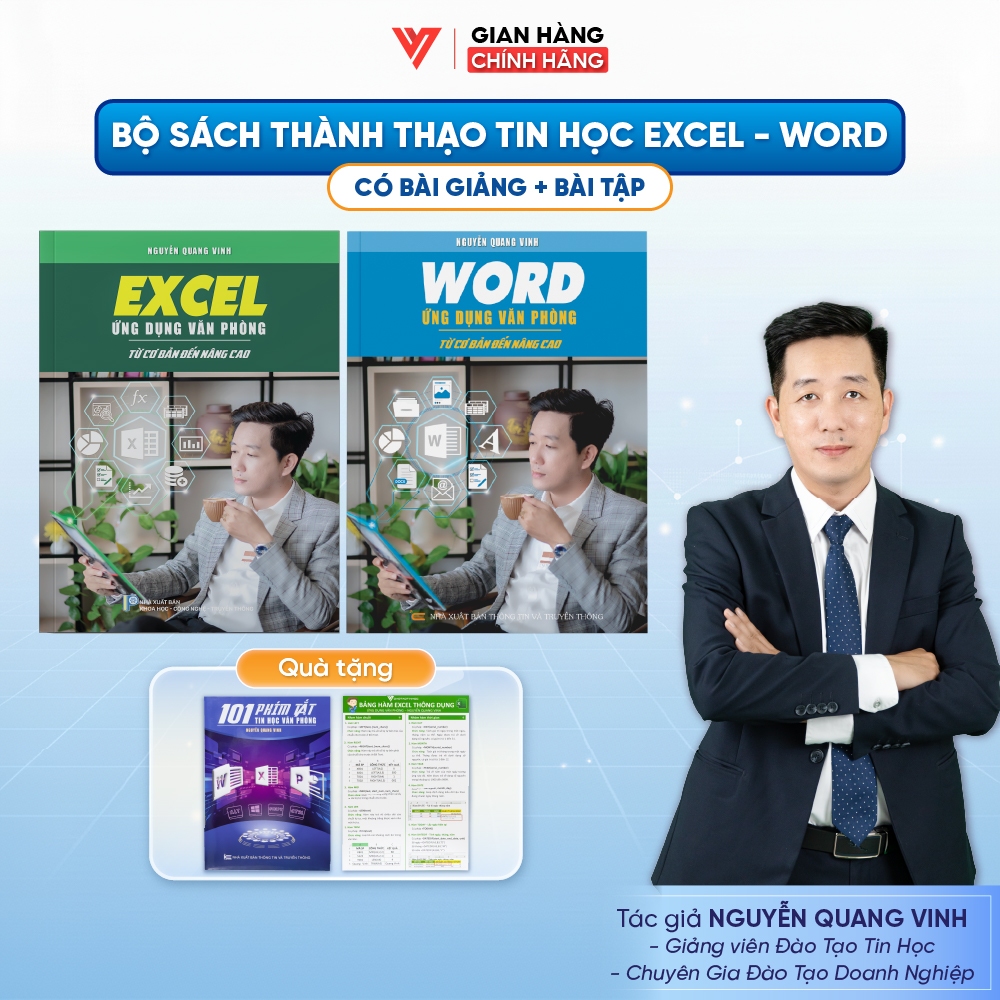 Combo 2 Sách Excel Và Word Ứng Dụng Văn Phòng ĐÀO TẠO TIN HỌC Từ Cơ Bản Đến Nâng Cao Kèm Video Bài Giảng