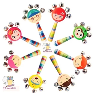 🥳Lục lạc mặt cười chuông gỗ dễ thương,ngộ nghĩnh 🌈,thế giới âm thanh vui nhộn cho bé🎶phát triển tư duy cho bé☀️