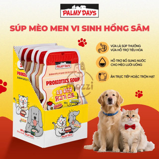 Palmy Days Súp gà men vi sinh hỗ trợ đường ruột cho chó mèo Hàn Quốc