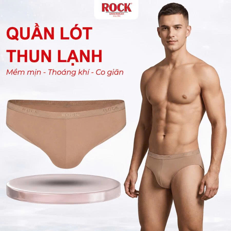 Quần lót nam thun lạnh bigsize ROCK QA 1110 cá tính, trẻ trung, thoáng mát mặc thoải mái cả ngày