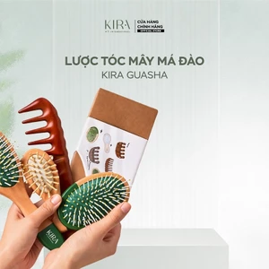 Lược Kira Tóc Mây Má Đào - Gỡ rối, Massage, Tránh Rụng Tóc