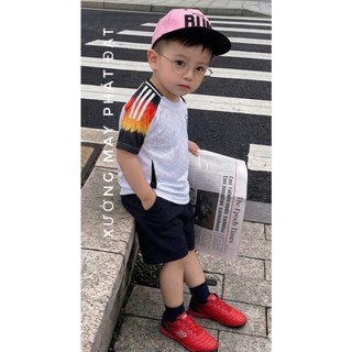 [CÓ IN TÊN] Bộ áo bóng đá trẻ em ĐỨC TRẮNG , đủ size cho bé 8-78kg, chất thun lạnh thoáng mát Top Kid