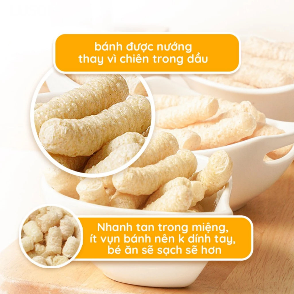 CHÍNH HÃNG NHẬP KHẨU - Bánh Gạo Lứt Hữu Cơ Ăn Dặm Lusol 30g - Bánh Gạo Ăn Dặm Hàn Quốc Bổ Sung Lợi Khuẩn Cho Bé