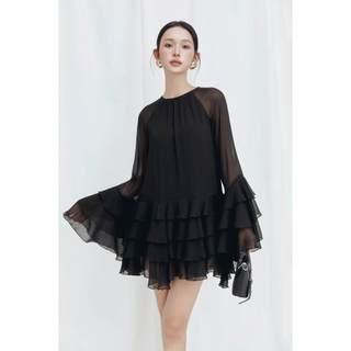 [N6] Đầm Ngắn Tơ Tay Bèo Bloom Dress, Chất Vải Tơ Gân Thoải Mái, WDN173, SOME HOW STORE